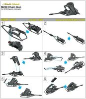 Boeing/Hughes AH-64 - chain gun M230 (designed to be used with Academy and Hasegawa kits)