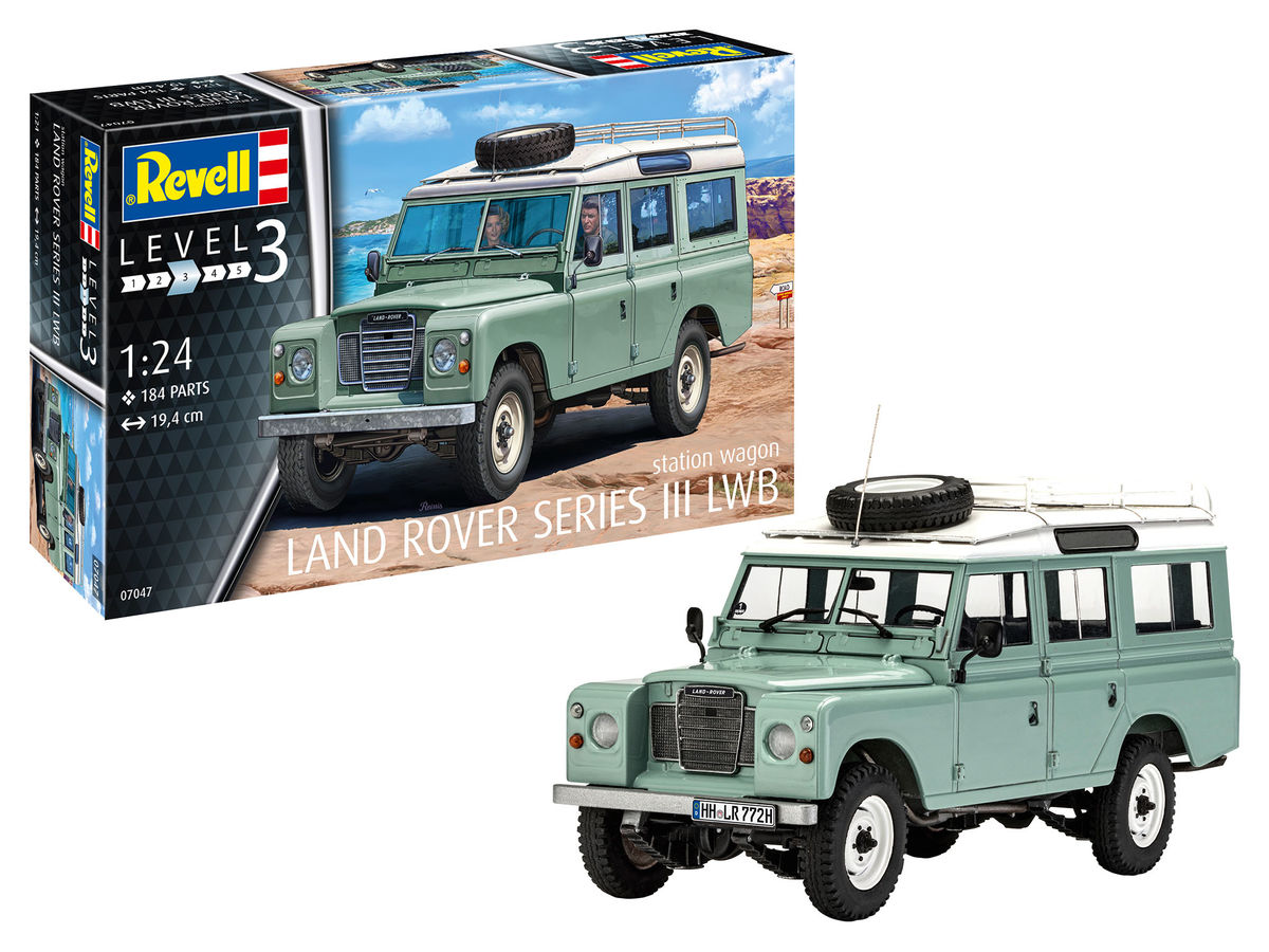Revell Land Rover Series III LWB station wagon Model Kit 1:24 Art 07047 
