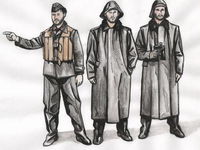 U-boat U-IX - Crew with Raincoats (3 figures) - Image 1