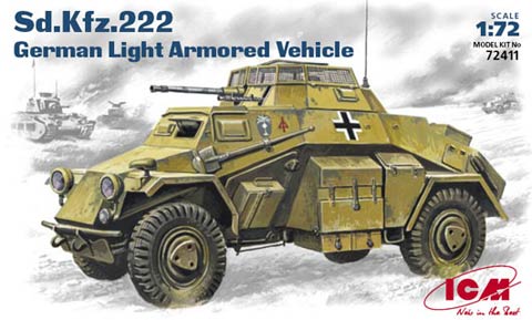 German Light Armoured Vehicle ICM ICM72411 1:72-Sd.Kfz.222