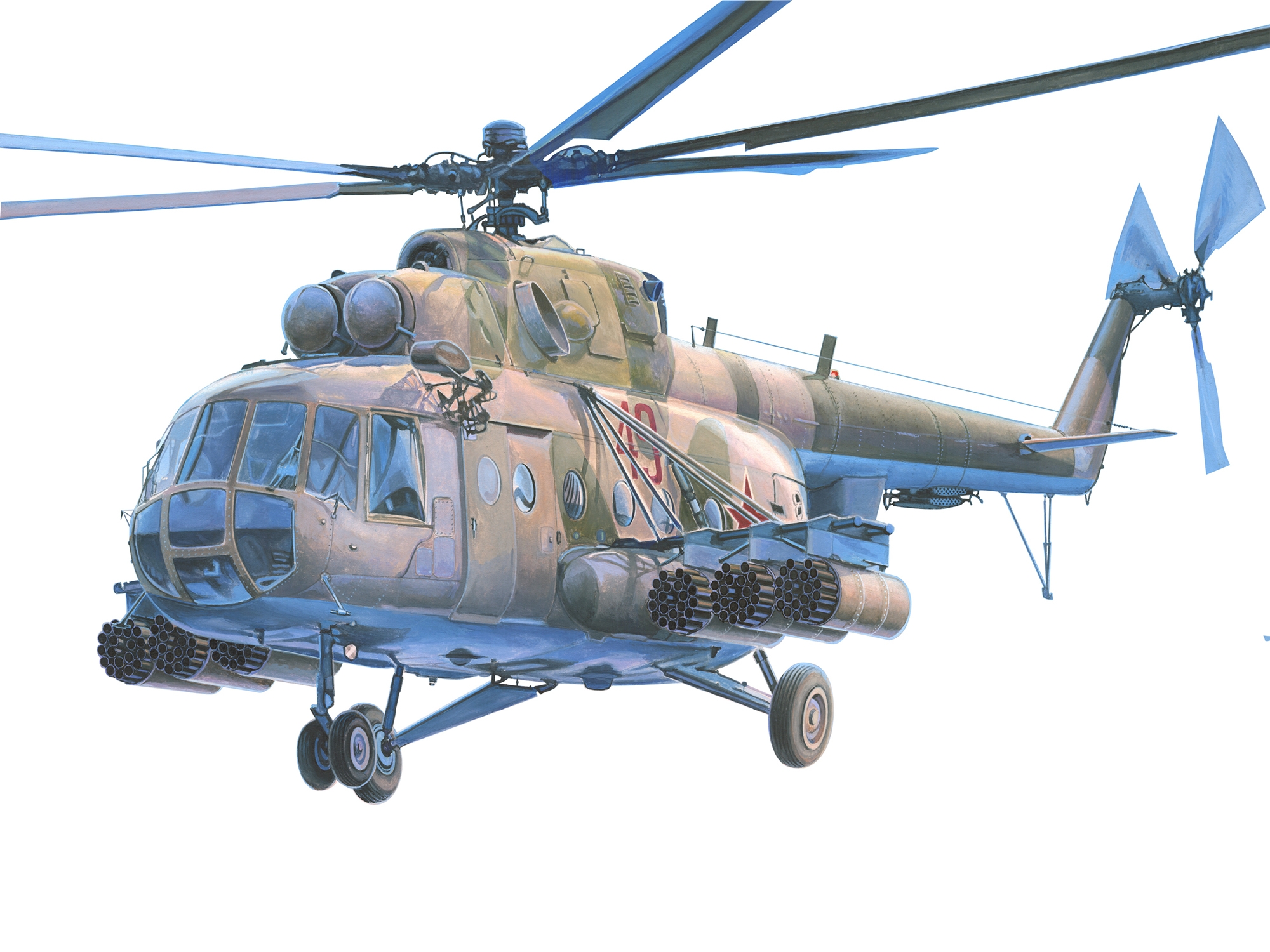 Mi-17 HIP H Helicopter 1/35 Trumpeter