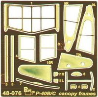 P-40B/C (canopy frames) Academy/Hobby C