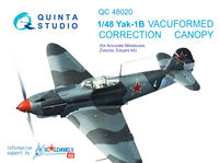 Yak-1B correction vacuformed clear canopy - Image 1
