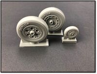 Focke-Wulf Fw-190 A-8 - Smooth Tread Wheel Set (for Dragon, Hasegawa, Italeri and Tamiya kits) - Image 1