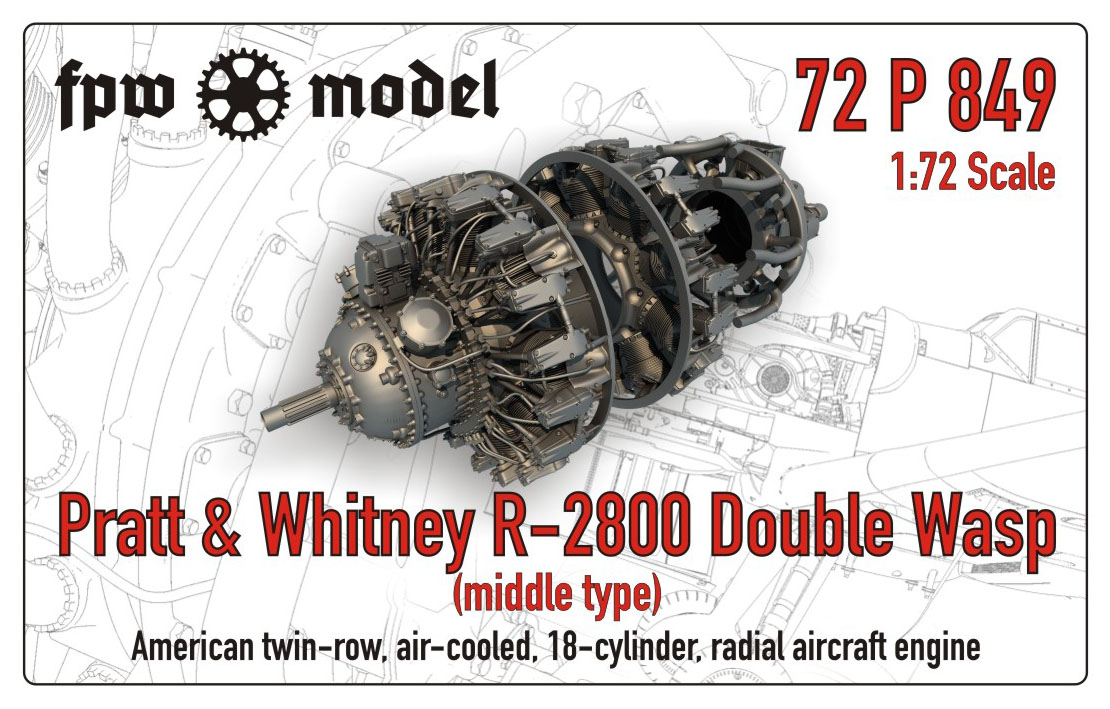 Pratt And Whitney R-2800 Double Wasp (Middle Type) FPW Model