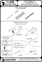 F-5 Tiger II Freedom Fighter (shark nose versions) - F-5 E, F - Pitot Tube and 20mm gun barrels