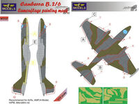 Canberra B(i).2/6 RAF Camouflage Painting Mask (For Airfix, AMP, A-Model, HiPM, MikroMir) - Image 1