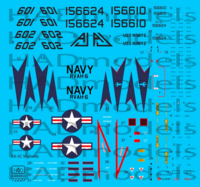 RA-5C Vigilante part 3 / USS Nimizt  with full stencil - Image 1