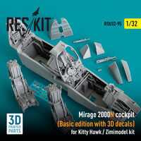 Mirage 2000N Cockpit For Kitty Hawk/Zimimodel Kits (Basic Edition With 3D Decals)