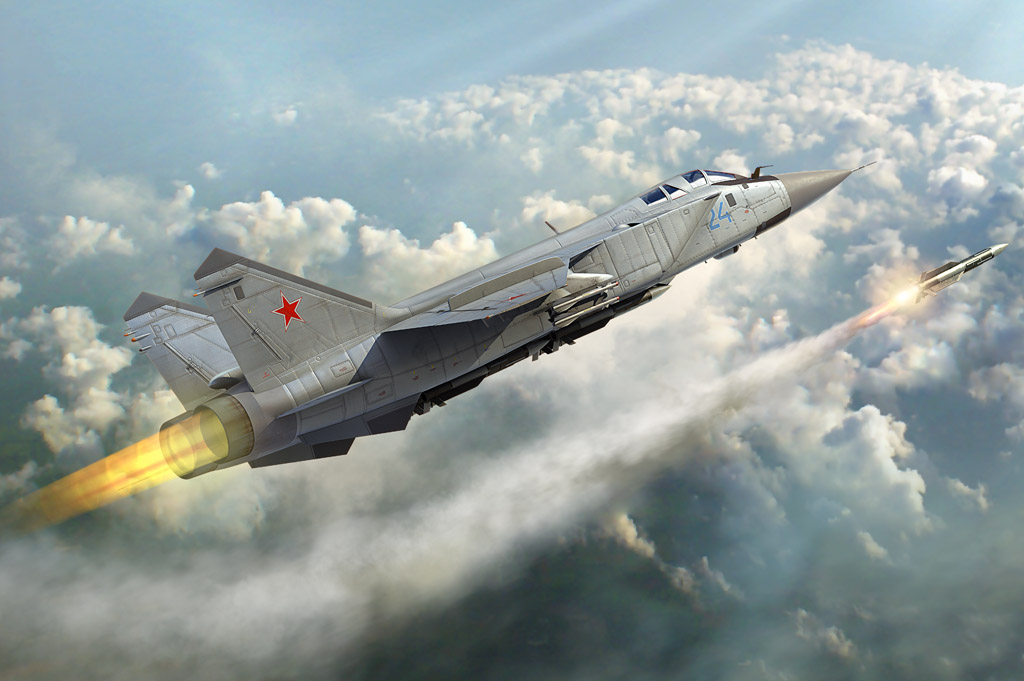 Russian Mig-31m Foxhound Hobby Boss HobbyBoss HOBBY BOSS 