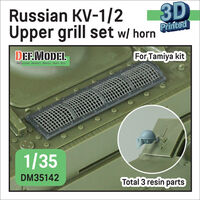 Russian KV-1/2 Upper Grill Set With Horn (For Tamiya) - Image 1