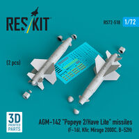 AGM-142 Popeye 2/Have Lite Missiles (2pcs) (F-16I, Kfir, Mirage 2000C, B-52H) (3D Printed)