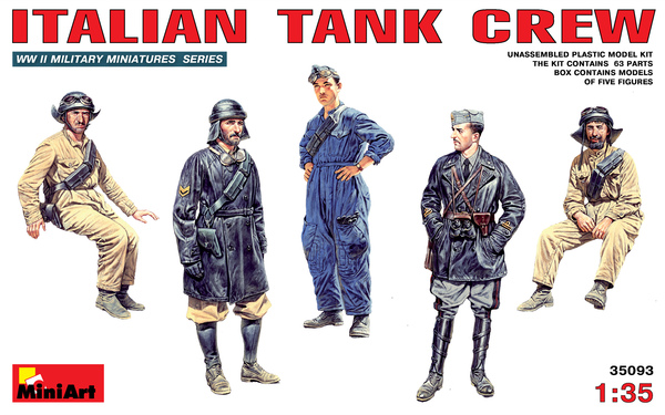 Milicast FIG033 1/76 Resin  WWII Italian AFV Crew 