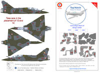 Dassault Mirage 2000 D series - camouflage pattern paint masks (for Kinetic Model kits)