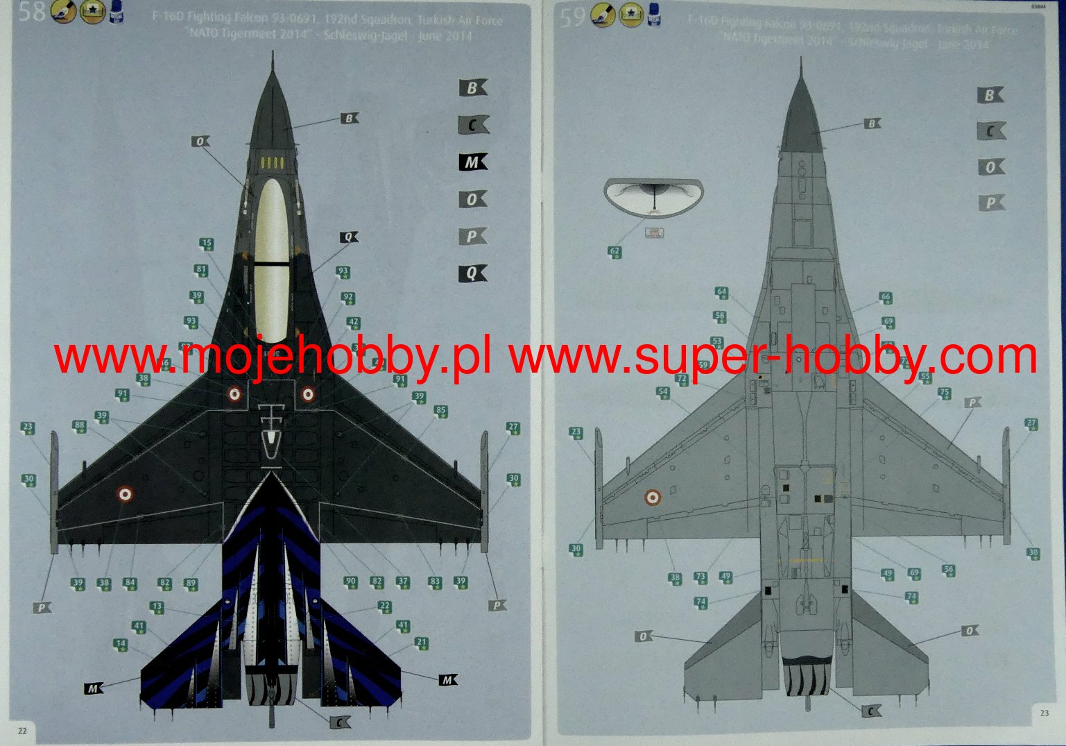 Lockheed Martin F-16D Tigermeet 2014 Model Set Revell 63844
