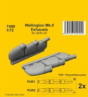 Wellington Mk.II Exhausts for Airfix kit