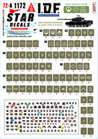 IDF Generic Markings # 1 - Israeli Brigade / Unit Insignia Markings for Tanks and AFVs