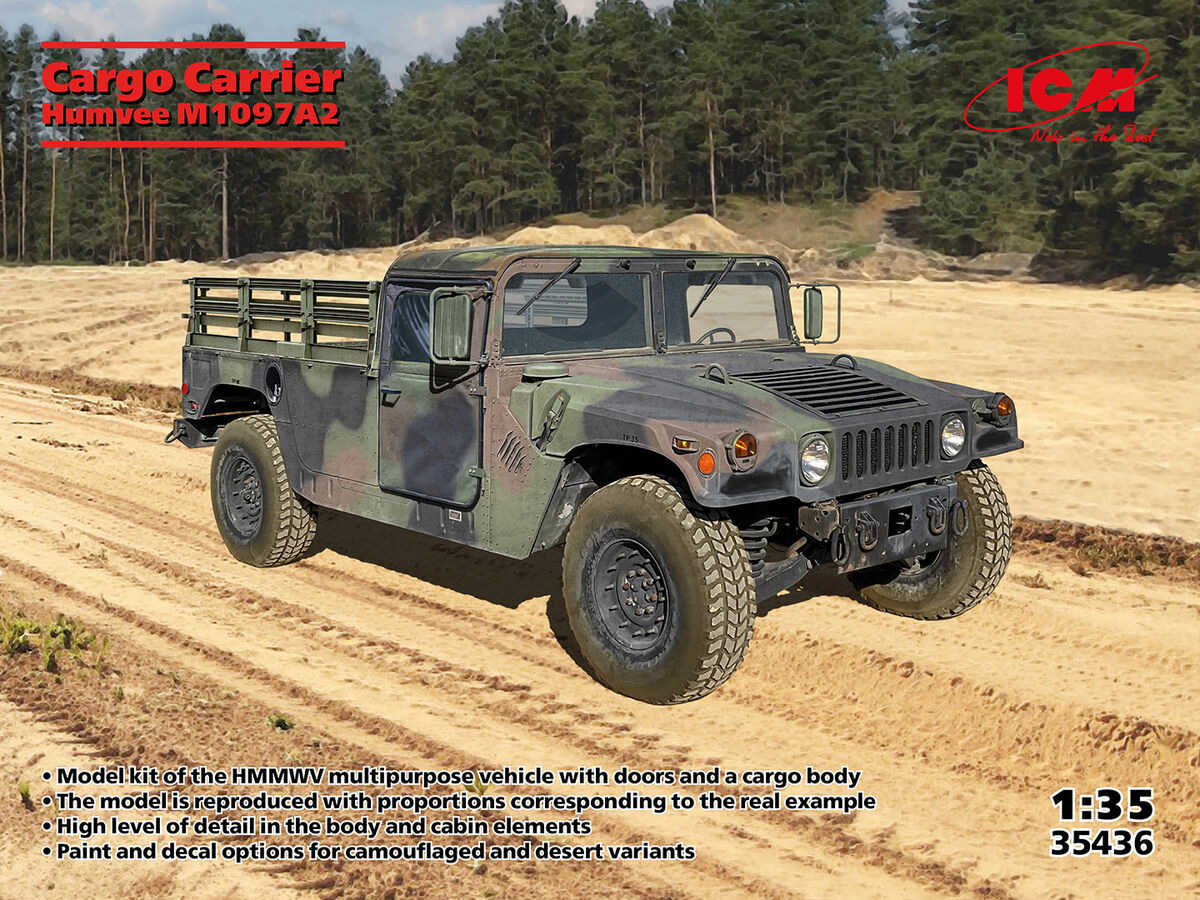 Cargo Carrier Humvee M1097A2 ICM 35436