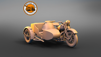 Harley Davidson EL with side car