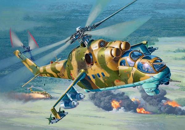 1/48　 Revell 　レベル 　 Mi-24D 　　美品 1/48 Revell Mi-24D HIND Attack Helicopter - Mi-24 - iModeler