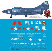 Panther F9F-2B Bu No. 123451 WL 2 Of The VMF-311, K-3 Korea 1953, 400 Missions - Image 1