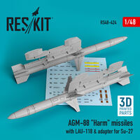 AGM-88 Harm Missiles With LAU-118 And Adapter For Su-27 (2 pcs) - Image 1