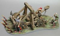 Medieval Catapult with Crew and Base