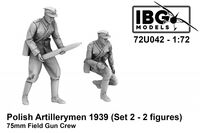 Polish Artillerymen 1939 (Set 2, 2 Figures) 75mm Field Gun Crew