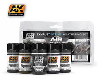 AK 2037 Exhaust Stains Weathering Set