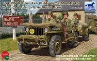 US Jeep 1/4ton 4x4 Utility Truck (Mod.1942) with 10-cwt Trailer and  Airborne Crew