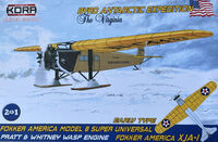 Fokker America Model 8 Super Universal, Fokker America XJA-I (2 In 1) - Byrd Antarctic Expedition The Virginia (Early Type, Pratt And Whitney Wasp Engine)