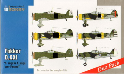 Fokker D.XXI Duo Pack 3 sarja & 4 sarja over Finland Special Hobby