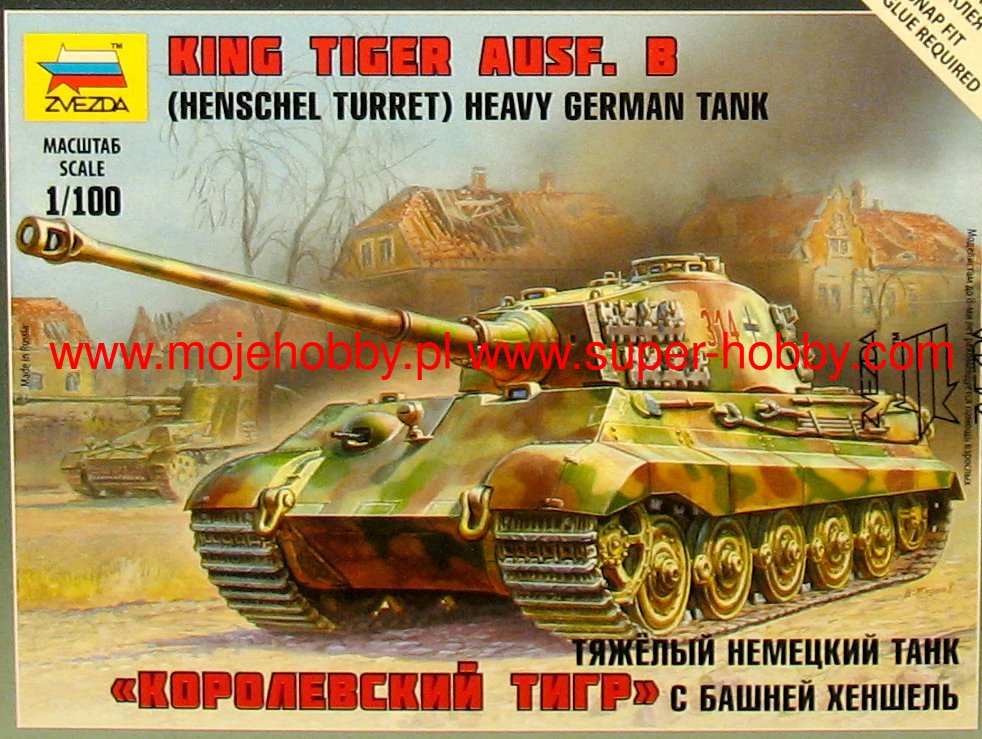 Sd.Kfz 182 King Tiger Henschel Zvezda 6204 Sd.Kfz 182 King Tiger Henschel Zvezda 6204