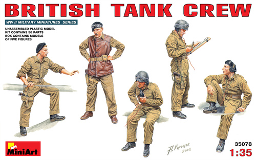 British IIWW Tank Crew MiniArt 35078