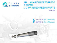 Italian WWII Aircraft Torpedo F200-450 (3D-Printed / for All Kits)
