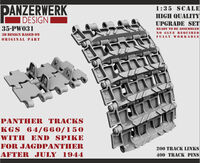Panther Tracks KGS 64/660/150 With End Spike For Jagdpanther, After July 1944 - Image 1