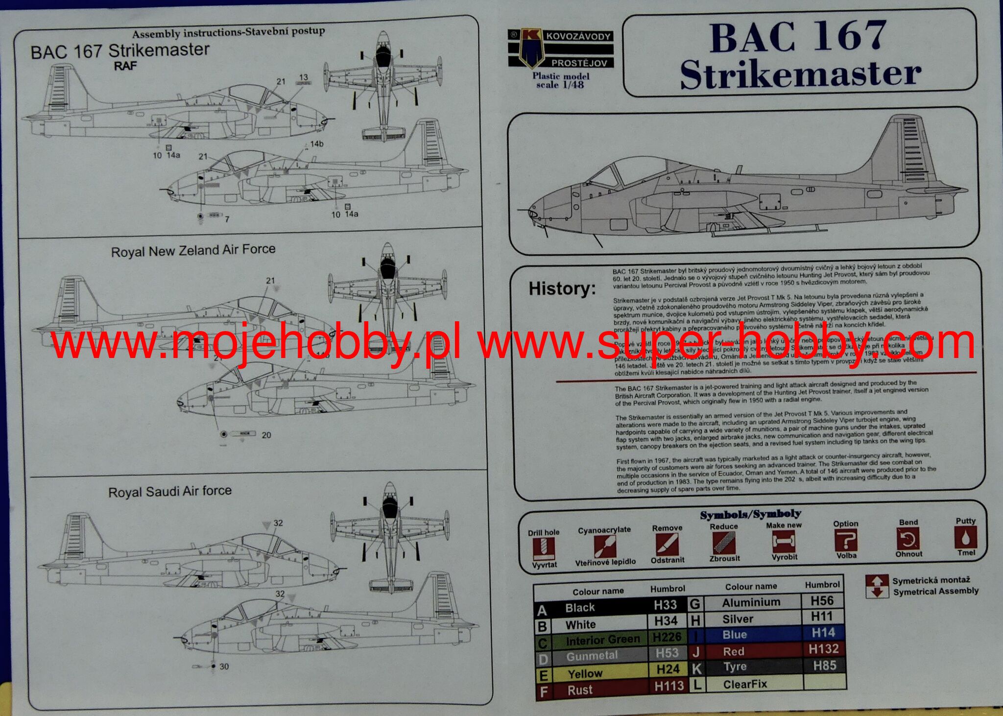BAC 167 Strikemaster British Attack Aircraft (HiTech) Kovozavody