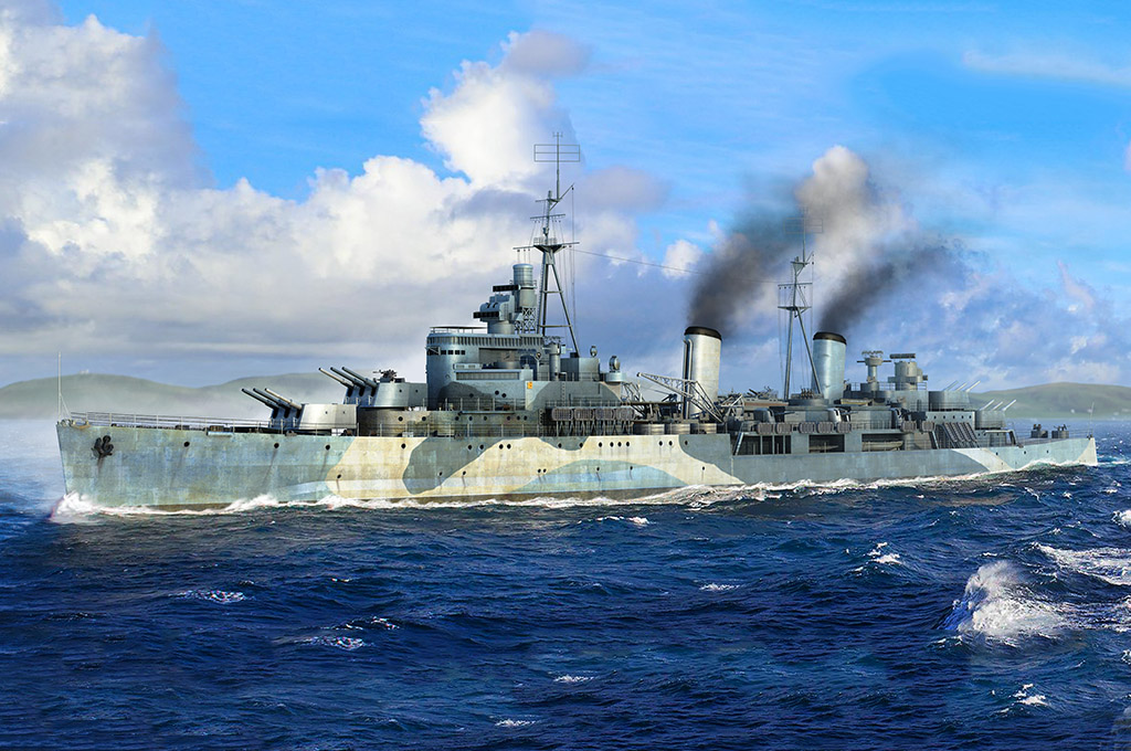 HMS Belfast 1942 Trumpeter 06701
