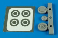 P-39 Airacobra wheels & paint masks Academy - Image 1