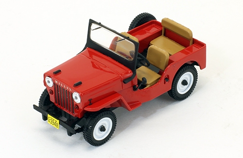 Willy's Jeep CJ3B 4х4 1953 Rood 1-43 PremiumX - Schuiten