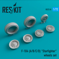 Lockheed  F-104 (A/B/C/D) "Starfighter" wheels set - Image 1