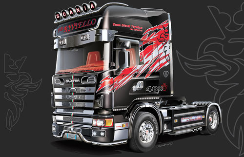 【絶品】 Scania 164L TopClass Italeri 3922 トラック、トレーラー