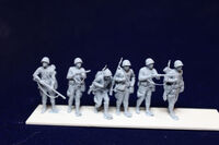 Soviet WWII Infantry Soldiers standing (6 figures)