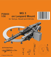 MG 3 On Leopard Mount (For Tamiya, Revell And ICM) - Image 1