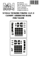 Vickers Viking 1A / C.2 canopy airbrush mask