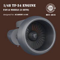 Fairchild A-10 C Thunderbolt II - Engine Fan Blades and Nozzles (2 sets - 3D-Printed) (for Academy kits)