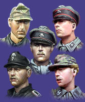 WSS Panzer Crew Heads Set #2 - Image 1