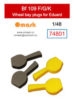 Messerschmitt Bf-109 F/G/K Wheel Bay Plugs (for Eduard kits) - Image 1