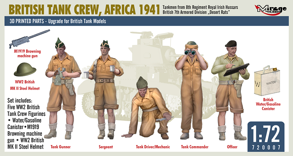 British Tank Crew, Africa 1941 Mirage-Hobby 720007