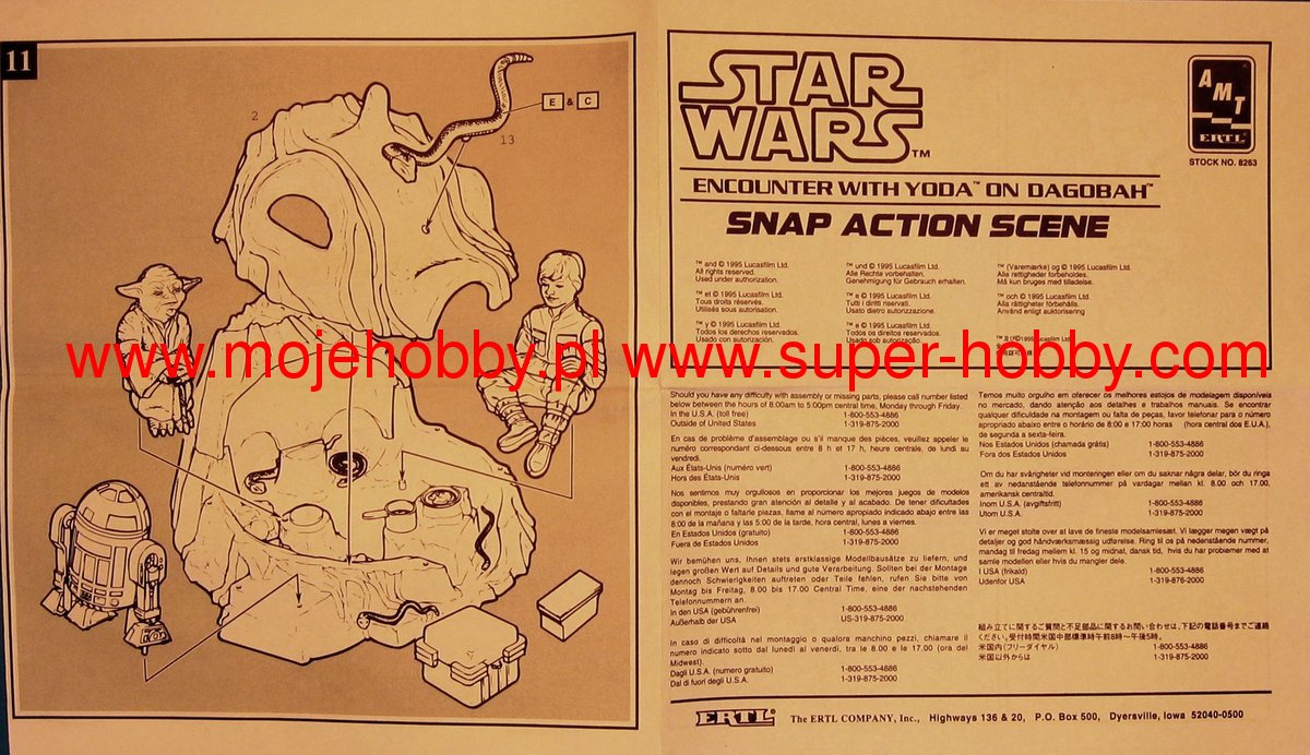 Encounter with Yoda on Dagobah (STAR WARS) AMT/ERTL 8263